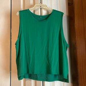 Lululemon Train To Be Tank, size 16, Emerald Ice color
